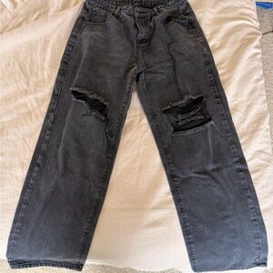 SHEIN Relaxed Fit Women’s Jeans in Charcoal